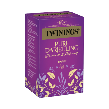 Twinings Pure Darjeeling, Schwarztee, 20 Teebeutel im Kuvert, 40g